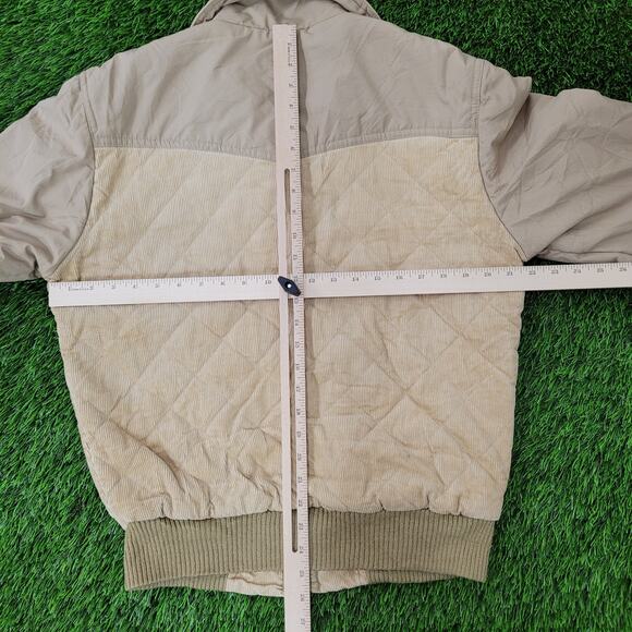 Vintage 80s Western Cowboy Corduroy Jacket M/L 22x26 Cropped - Picture 4 of 16